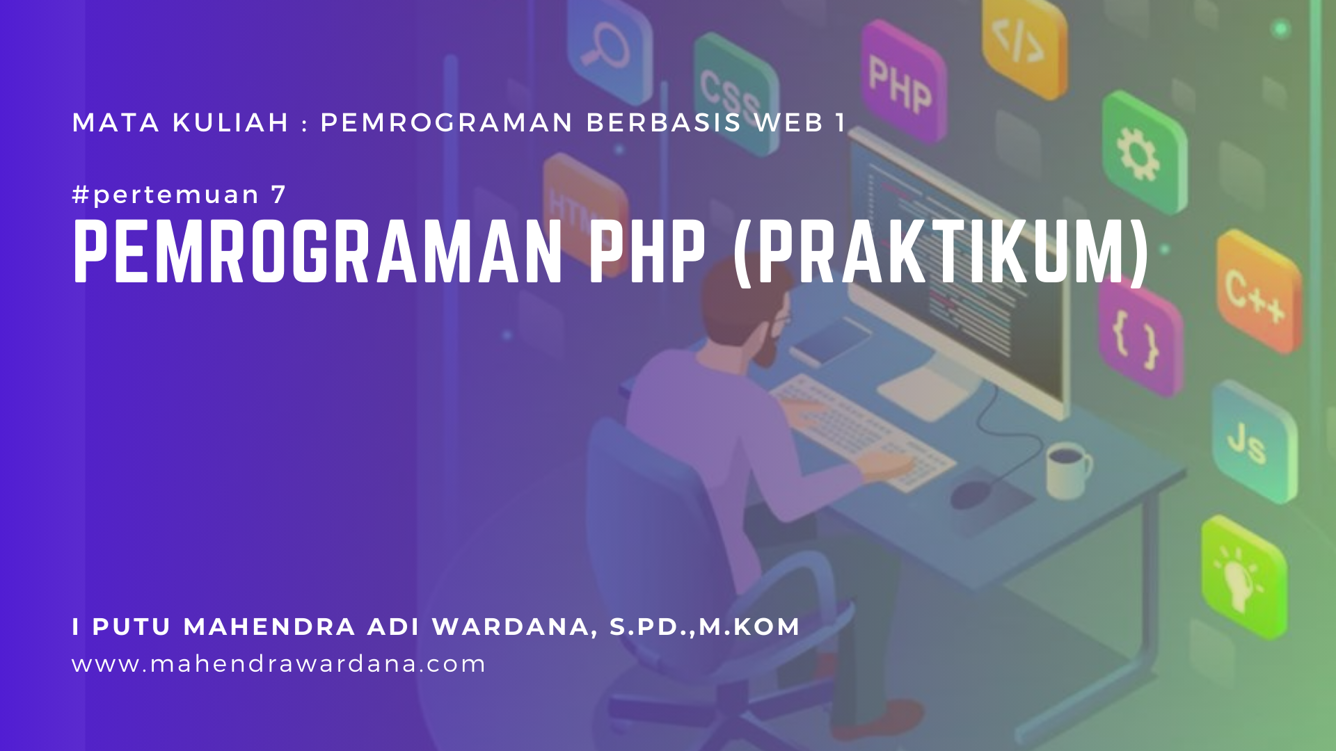Pertemuan 7 - Pemrograman PHP (Praktikum)