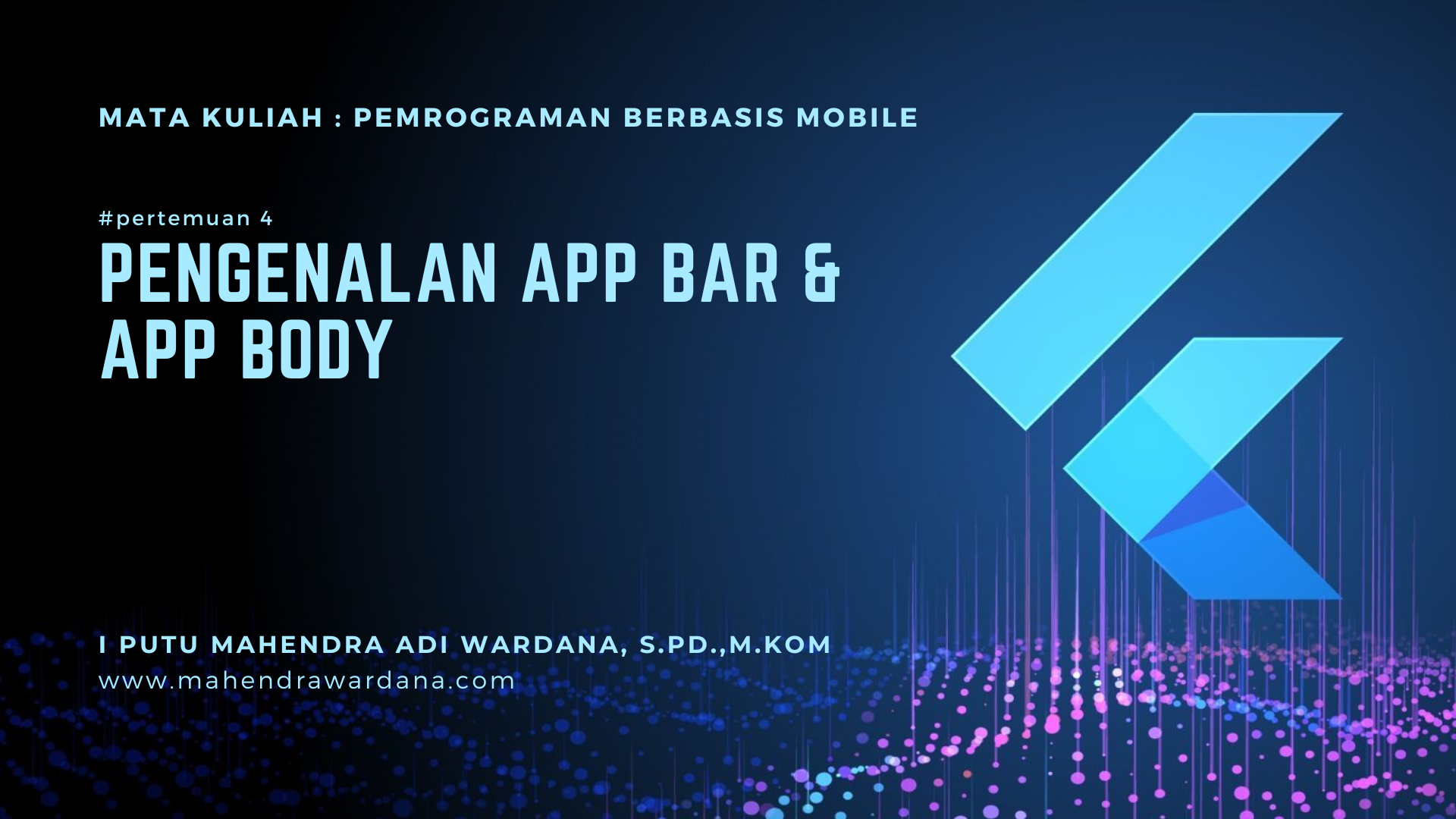 Pertemuan 4 - Pengenalan App Bar & App Body