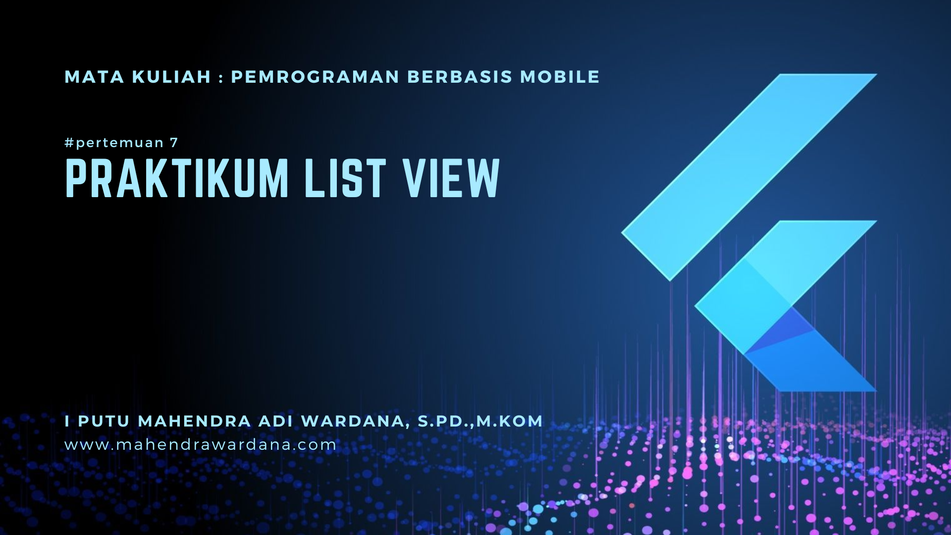 Pertemuan 7 - Praktikum List View