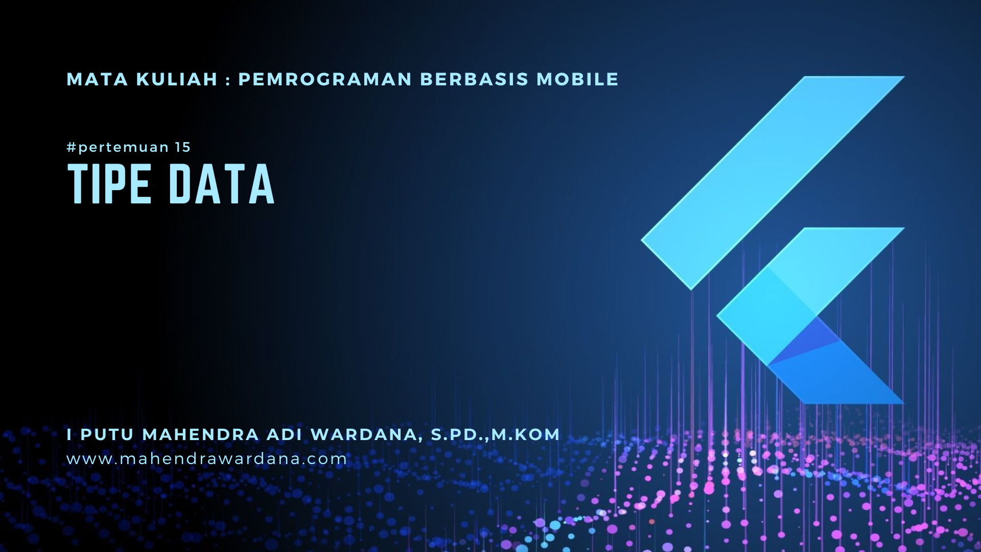 Pertemuan 15 - Tipe Data